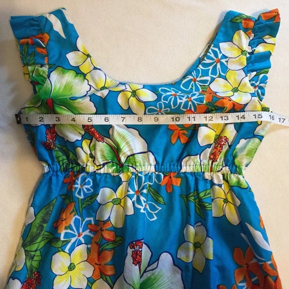 Vintage Hawaiian Maxi Dress Hukilau Fashions Tiki - Picture 5 of 7